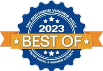 The Northern Virginia Daily 2023 Best Of badge, Front Royal and Warren County